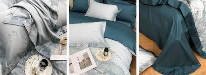 Style Loft Collection European Four-Piece Silky Bed Set