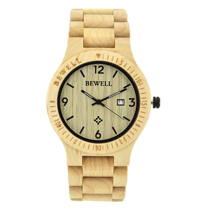 Style Loft Collection Sandalwood Wooden Timepiece