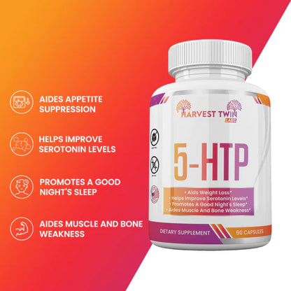 Style Loft Collection 5-HTP Mood Enhancer Supplement for Increased Serotonin, Weight Loss, Sleep, and Bones