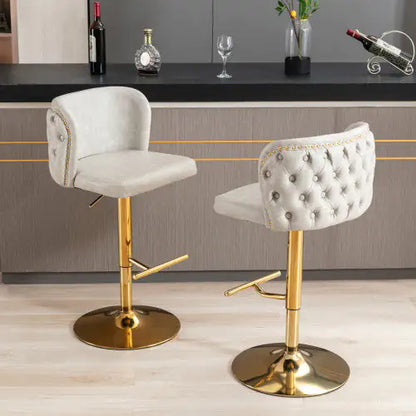 Style Loft Collection Modern Swivel Height Adjustable Barstools