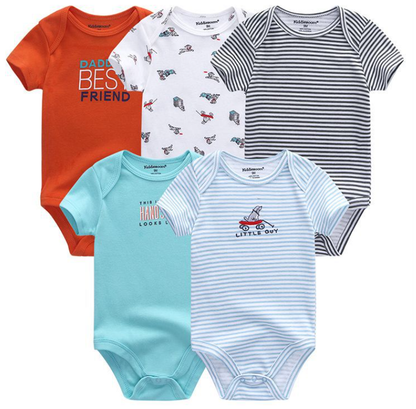 Style Loft Collection BabyStyle Frankie Elaine 5-Piece Baby Onesie Set