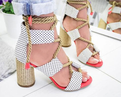 Style Loft Collection Backyard Barbecue Chunky Heel Sandals