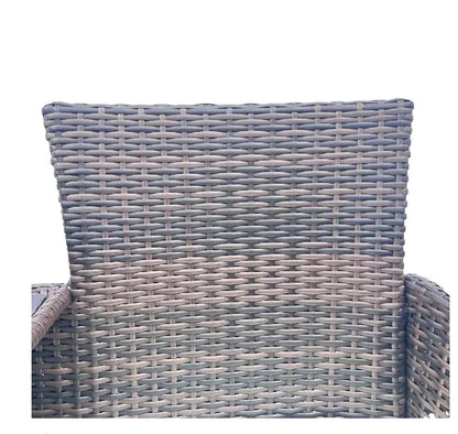 Style Loft Collection Rattan Garden Lounge Set with Glass Table