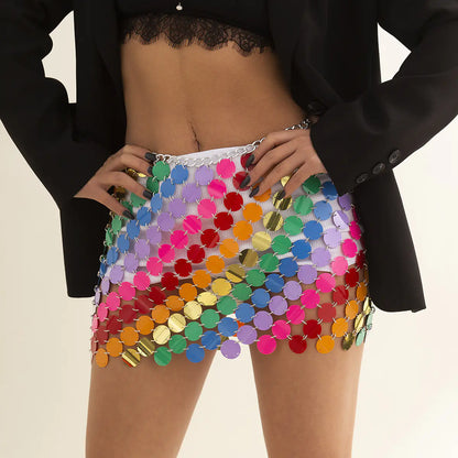 Style Loft Collection Round Sequins Body Chain Dress