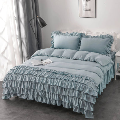 Style Loft Collection Ruffled Washed Cotton Bedroom Set