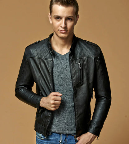 Style Loft Collection Hildebrand Retro Vegan Leather Jacket