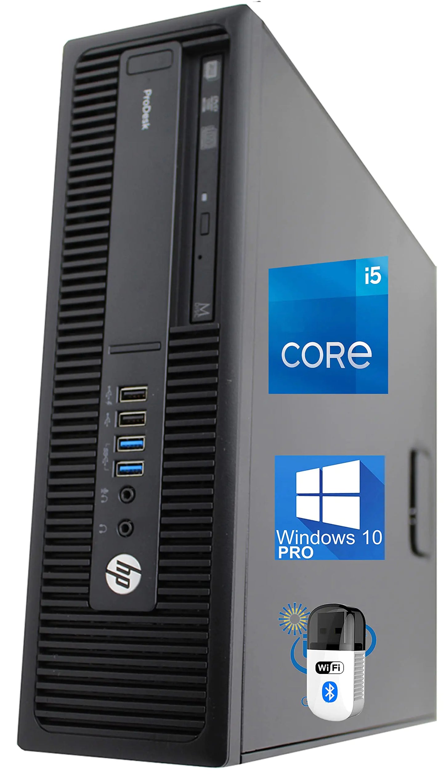 Style Loft Collection x HP 600 G2 ProDesk SFF Desktop Intel Quad-Core i5 6500 Upto 3.6GHz 32GB RAM 1TB SSD HD Graphics 530 4K / 3-Monitor Support Wi-Fi Bluetooth HDMI DisplayPort - Windows 10 Pro (RENEWED)