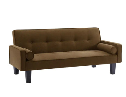 Style Loft Collection Sandstone Pull Point Tufted Button Sofa