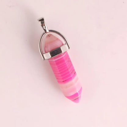 Style Loft Collection Natural Stone Crystal Agate Pendant