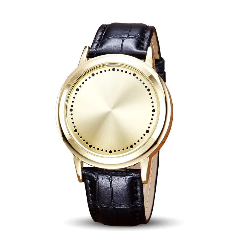 Style Loft Collection Leather Band LED Touchscreen Watch