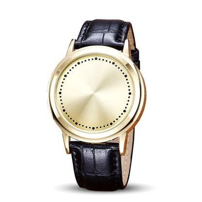 Style Loft Collection Leather Band LED Touchscreen Watch