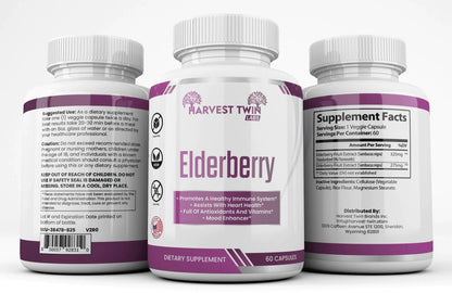 Style Loft Collection Elderberry Gummies for Immunity, Heart Health, and Mood Enhancement