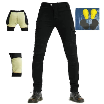 Style Loft Collection AutoStyle Drop-Resistant Multi-Pocket Biker Pants