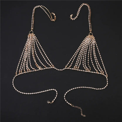 Style Loft Collection Rhinestone Bikini Body Chain Jewelry