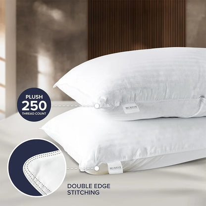 Style Loft Collection Satin Stripe Cotton Fiber Pillow Set