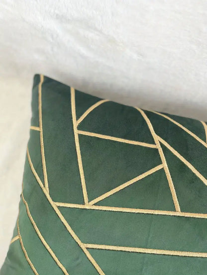 Style Loft Collection Velvet Geometric Pillowcase