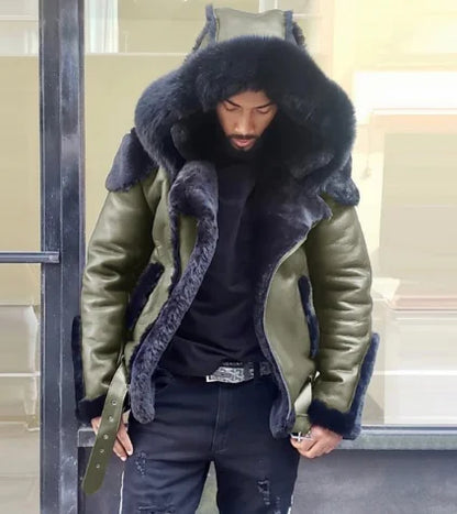 Style Loft Collection LoftStyleElite Sam Brown & Co. Lhasa Vegan Shearling Hooded Jacket