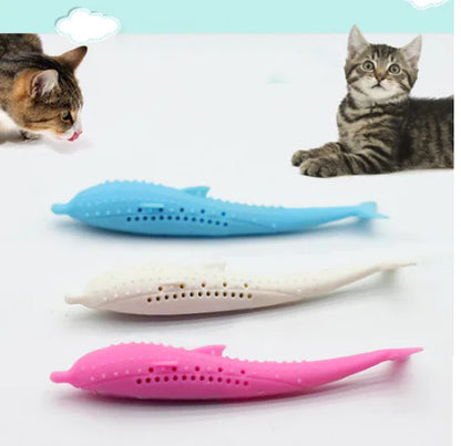 Style Loft Collection Minty Silicone Cat Toothbrush Toy