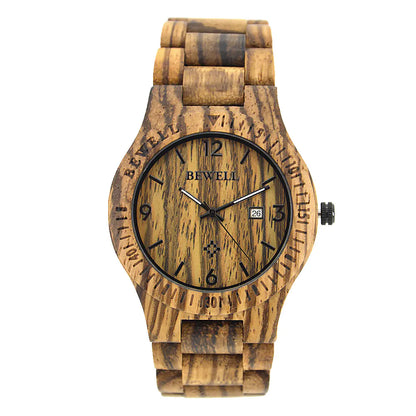 Style Loft Collection Sandalwood Wooden Timepiece