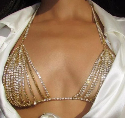 Style Loft Collection Rhinestone Bikini Body Chain Jewelry