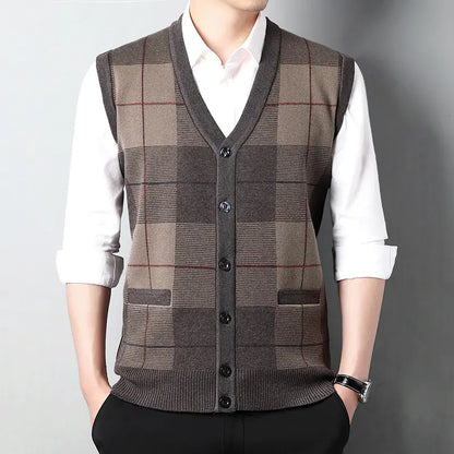 Style Loft Collection Senior Leadership Button Cardigan Vest