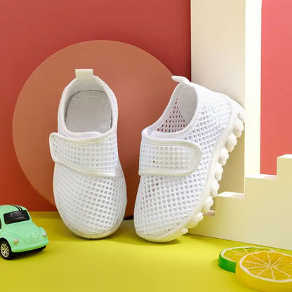 Style Loft Collection Breathable Woven Mesh Velcro Shoes