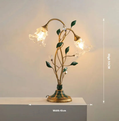 Style Loft Collection Budding White Tulips Lamp