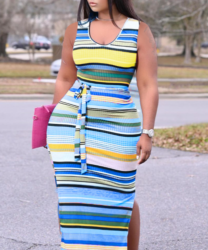 Style Loft Collection LoftStyeElite Kesha Hammock Striped Summer Dress