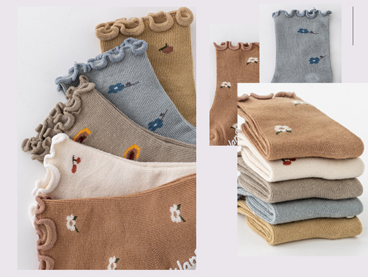 Style Loft Collection BabyLoft Non-Slip Cotton Infant Socks