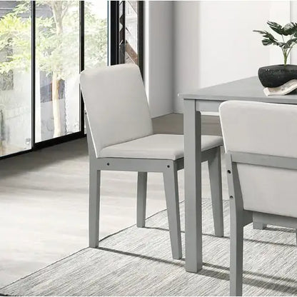 Style Loft Collection Grey 5pc Dining Room Set