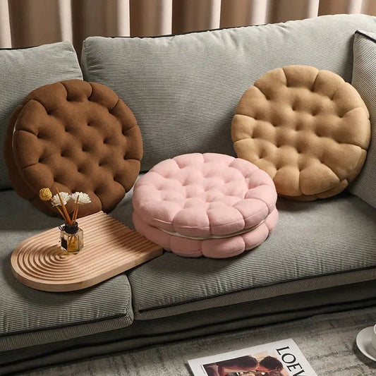 Style Loft Collection Plush Biscuit Cushions