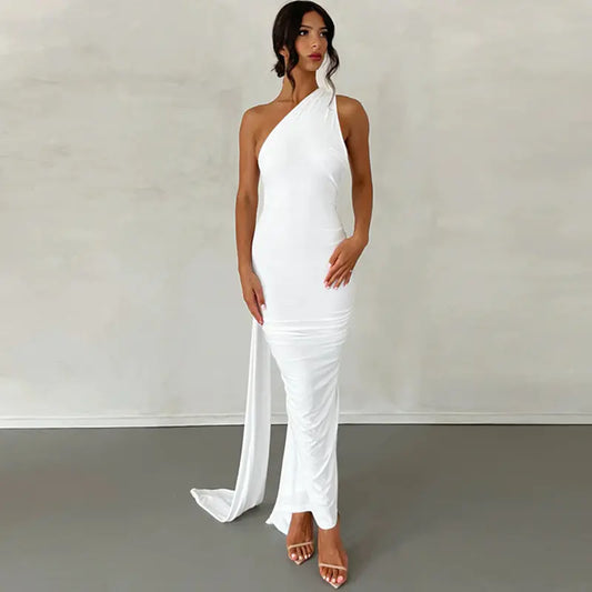 Style Loft Collection A Night In Paris Slim Backless Trailing Dress