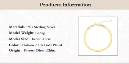 Style Loft Collection Platinum or Gold Herringbone Bracelet