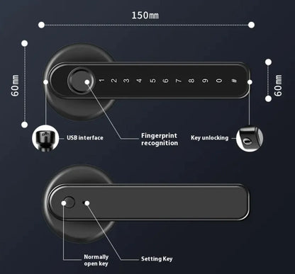 Style Loft Collection Indoor Fingerprint Door Lock