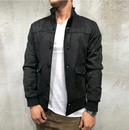 Style Loft Collection Hardin County Suede Button Up Jacket