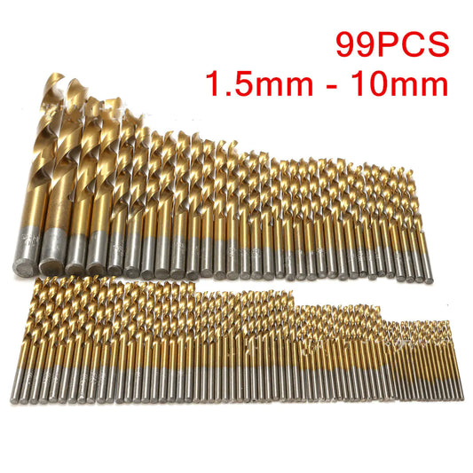 Style Loft Collection ToolStyle 99 Piece Titanium Coated Twist Drill Bit