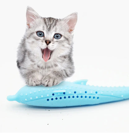 Style Loft Collection Minty Silicone Cat Toothbrush Toy