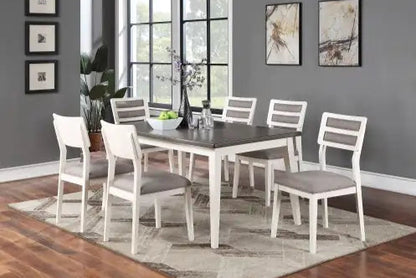 Style Loft Collection Modern Two-Tone Dining Chairs with Cushion Set