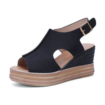 Style Loft Collection Caracas Open Toe Wedge Sandals