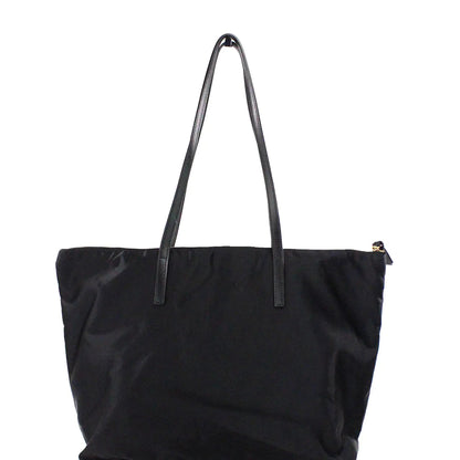 Style Loft Collection x Versace Medium Black Nylon La Medusa Shoulder Tote Bag