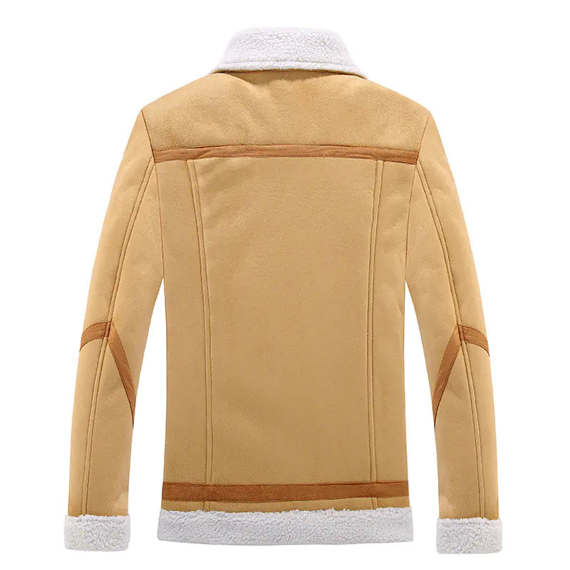 Style Loft Collection Sugar Loaf Bluffs Vegan Suede Jacket with Shearling Lining