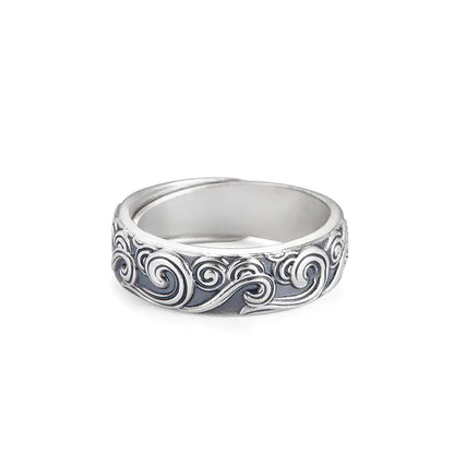 Style Loft Collection 999 Sterling Silver Embossed Promising Success Cloud Ring