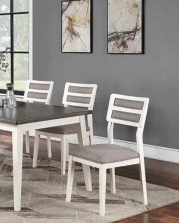 Style Loft Collection Modern Two-Tone Dining Chairs with Cushion Set