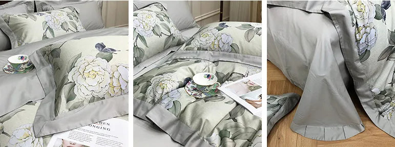 Style Loft Collection European Four-Piece Silky Bed Set