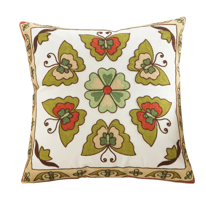 Style Loft Collection Embroidered Floral Cushion Covers