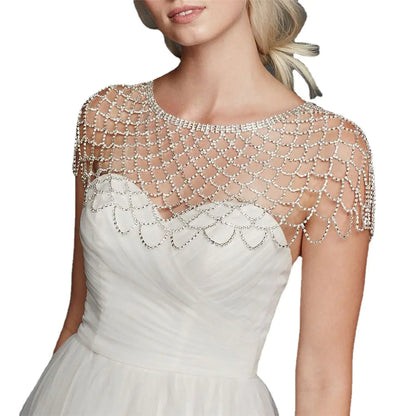 Style Loft Collection Crystal Tassel Shoulder Chain