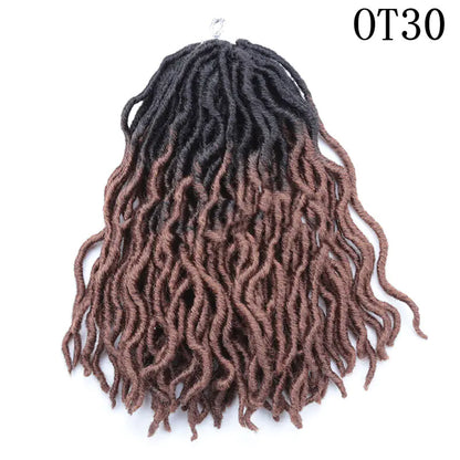 Style Loft Collection Colored 12-Inch Wavy Dreadlock Hair Extensions