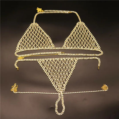 Style Loft Collection Rhinestone Bikini Set