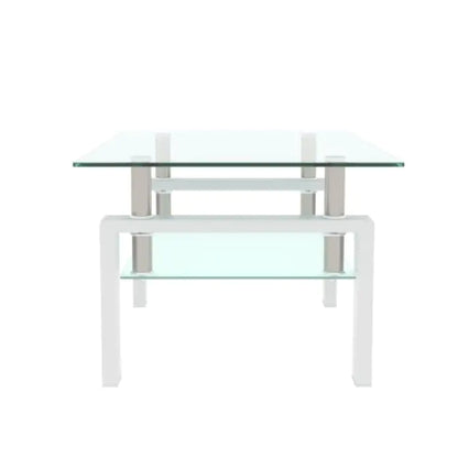 Style Loft Collection Elegant Glass Coffee Table