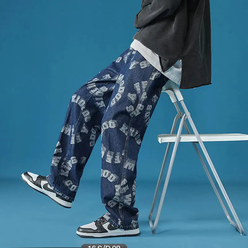 Style Loft Collection Unisex Get Like Me Loose Fit Denim Pants